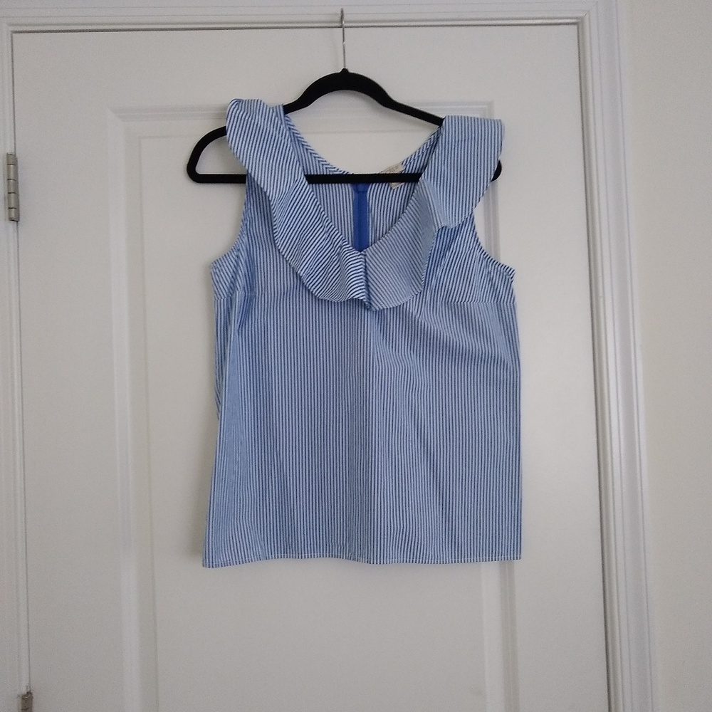 J. Crew Dressy striped tank
